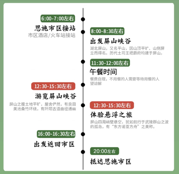 避暑热门地！可升2-12人小团！湖北恩施一日游 鹤峰屏山大峡谷网红悬浮船玻璃海