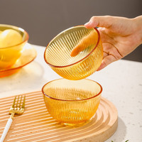 康宁餐具 玻璃碗耐高温碗碟套 康宁晶致小碗+康宁晶致小碗