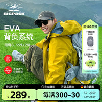 派格德国BIGPACK猎鹰户外登山包 夏季徒步旅行透气双肩包大容量男女款 灰色(百搭款) 8L【迷你板】