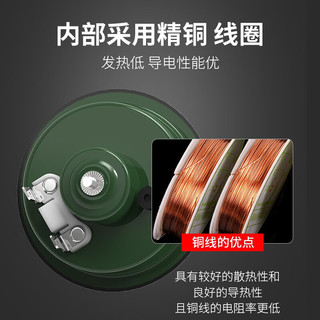 鼓德汽车电喇叭12v超响防水通用摩托车喇叭改装鸣笛个性盆型双插喇叭 丰田音绿色 双喇叭  通用 12V轿车和摩托车通用 单高音喇叭