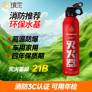 镇定车载灭火器水基小型便携新能源汽车家用国家消防3C认证620ml