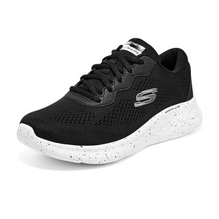 斯凯奇（Skechers）女鞋轻奇｜跑步鞋夏季透气舒适软底运动鞋 149990 白色 149990-BKW 黑色/ 35.5