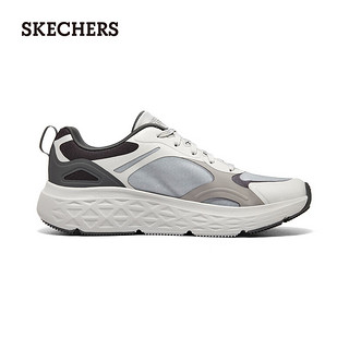 斯凯奇（Skechers）休闲鞋男星迈系列男子缓震厚底跑鞋透气运动鞋220361 灰色/GRY 42