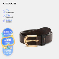 蔻驰(COACH)【品牌直供】女士腰带深咖色拼色PVC配皮78179IMOVE XL