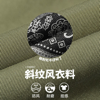 妖精的口袋绿色美式复古外套女2024早春新款工装风宽松休闲设计感 迷雾绿色