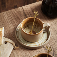 博为(BW)复古陶瓷咖啡杯家用下午茶茶具创意挂耳式拿铁杯碟礼盒套装 单个装【无礼盒】