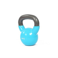 KYLINFIT 浸塑壶铃 男士家用壶铃铸铁浸塑提壶哑铃力量训练手臂深蹲壶铃球 6kg