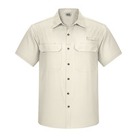 33000 ft 北欧户外速干衬衣夏季男短袖衬衫休闲上衣薄款高透气凉感衬衫