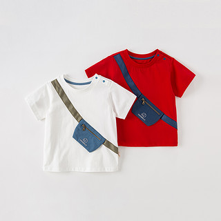 88VIP：戴维贝拉 包邮戴维贝拉男童T恤夏装新款儿童短袖上衣宝宝纯棉衣服童装
