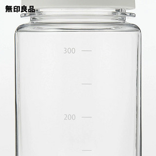 无印良品Tritan塑料运动水杯杯子随行杯 透明 便携水杯 350ml