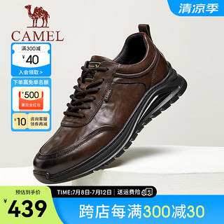 骆驼（CAMEL）2024秋冬新款舒适软底休闲鞋通勤职场商务运动皮鞋男 G14A005617