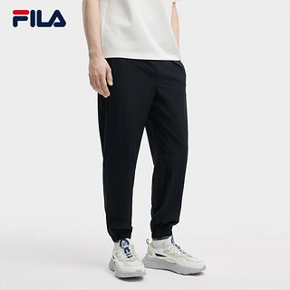 FILA 斐乐男士梭织长裤2024夏时尚简约舒适收口休闲裤 175/84A/L