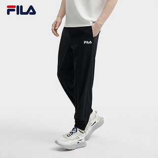 FILA 斐乐男士梭织长裤2024夏时尚简约舒适收口休闲裤 175/84A/L