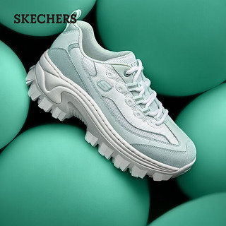 斯凯奇（Skechers）女鞋蜜糕鞋春季女厚底老爹鞋运动鞋女177233 木炭灰色/多彩色/GRMT 40 偏大选小半码