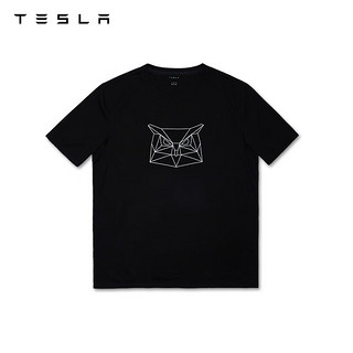 特斯拉（Tesla）Tesla Life 猫头鹰 短袖T恤纯棉短袖t恤 M码