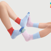 米乐鱼儿童透气抑菌透气女童中筒排汗袜男