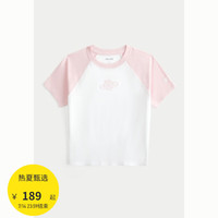 HOLLISTER【草莓音乐节】24秋新款辣妹图案短袖T恤 女 KI357-4009