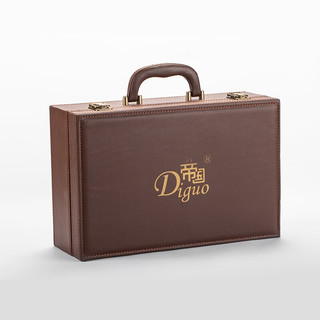 帝国（Diguo）手冲咖啡壶套装 家用煮咖啡壶组合装 专业手冲咖啡器具礼盒送 棕色【进阶版发烧级】
