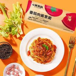 小熊驾到（BearComing）经典番茄肉酱意大利面超值袋装方便面速食意粉意面通心粉面 番茄肉酱意面4袋+黑椒牛肉意面2袋