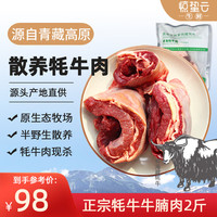 惊蛰云 草饲青海牦牛牛腩肉 2斤 （500g*2袋）