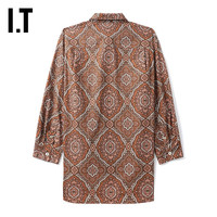 IT A.P.C.|LILY联名女装满印长袖衬衫图腾印花花衬衫F12566XL