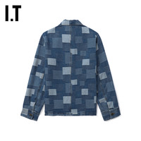 IT A.P.C.女装翻领排扣牛仔夹克休闲潮流补丁拼接外套02936XM