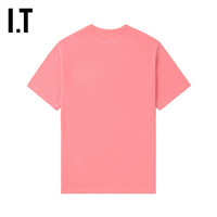 I.T COMME des GARCONS PLAY 爱心logo印花男士短袖T恤 PKX粉红色