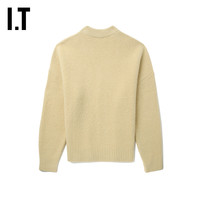 IT AMI男装针织开衫时尚简约logo嵌花质感毛衣外套UKC025ML