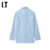 IT A.P.C.女装翻领条纹长袖衬衫清新文艺排扣衬衣F12531XM