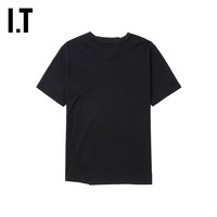  I.T 解构感拼接 男士T恤  S，M，L，XL，XS，XXS，XXL BKX/黑色
