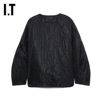 IT MARFA STANCE女装无领绗缝夹克两面穿排扣外套WQL05XXL