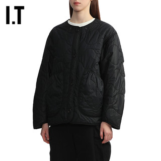 IT MARFA STANCE女装无领绗缝夹克两面穿排扣外套WQL05XXL