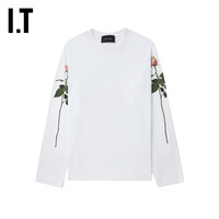 IT Simone Rocha女装长袖T恤文艺时尚花朵印花上衣5194P4XM