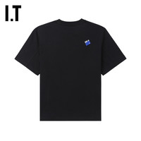IT ADER error女装圆领短袖T恤时尚个性撞色拼色半袖YTS3BKXM