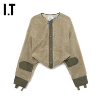 IT Mihara Yasuhiro女装毛绒夹克个性时尚前长后短外套L561XL