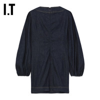 IT ZIMMERMANN女装牛仔连衣裙时尚气质长袖绑带短裙7073DSXL