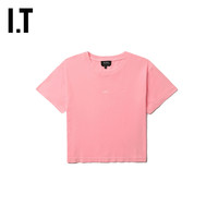 IT A.P.C.女装合身短袖T恤时尚多巴胺纯色圆领内搭F26301XL