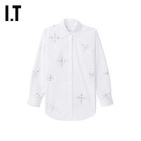 IT 3.1 Phillip Lim女装长袖衬衫创意金属缀饰镂空衬衣112LCE