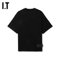 IT We11Done女装短袖T恤潮酷简约圆领饰logo宽松半袖9920BKXH