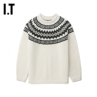 IT uniform experiment男装针织衫复古费尔岛嵌花毛衣23027ML
