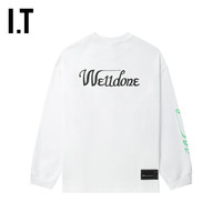 IT We11Done男装圆领长袖T恤复古街潮logo印花上衣712UWHMN