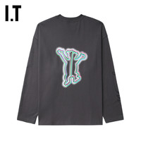 IT We11Done女装宽松长袖T恤甜酷趣味幻彩小熊印花上衣833UCH