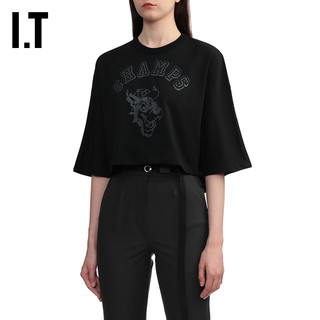 IT roar roarguns女装短款T恤时髦热辣挖剪露背半袖GLT01XXM