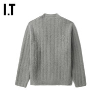 IT MFPEN男装宽松针织开衫简约质感竖条纹毛衣外套M32304ML
