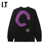 IT A.P.C.男装圆领针织衫时尚质感logo装饰宽松羊毛衫VB222ML