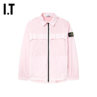 IT STONE ISLAND男装拉链长袖衬衫休闲时尚纯色外搭510522MM