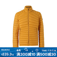 迪卡侬（DECATHLON）户外轻薄运动羽绒服男保暖短款连帽上衣 【经典立领】男士-经典黄 S(男170/女165)