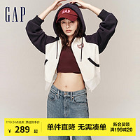 Gap【明星同款】Gap女装秋冬款天鹅绒卫衣756357加绒连帽衫 白色 170/96A(M)