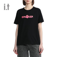 it fingercroxx女装短袖T恤春夏渐变bigfoot印花21114XI