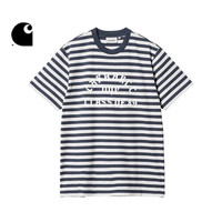  carhartt WIP 复古运动风 男士短袖T恤  BKE/黑色，BLE/蓝色 S，M，L，XL